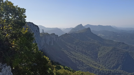 Les crêtes vu SUD