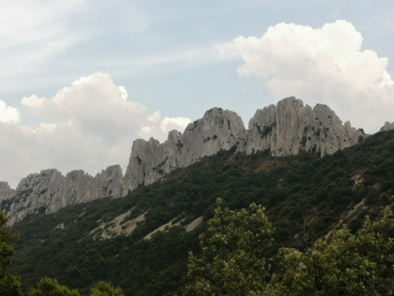 Les dentelles depuis le belvédère