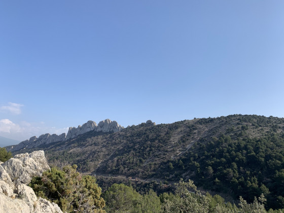 Les dentelles depuis le promontoire