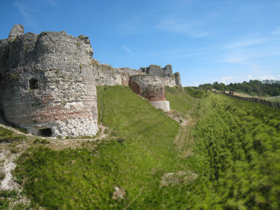 Les douves du Château d'Arques la Bataille