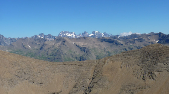 Les Ecrins en fond