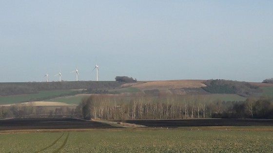 Les éoliennes de Les-Clérimois