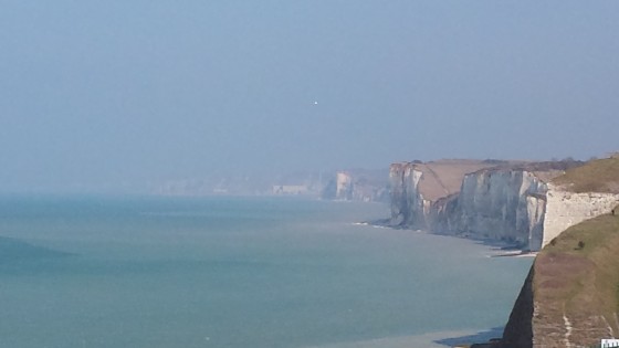 Les falaises au nord de Dieppe