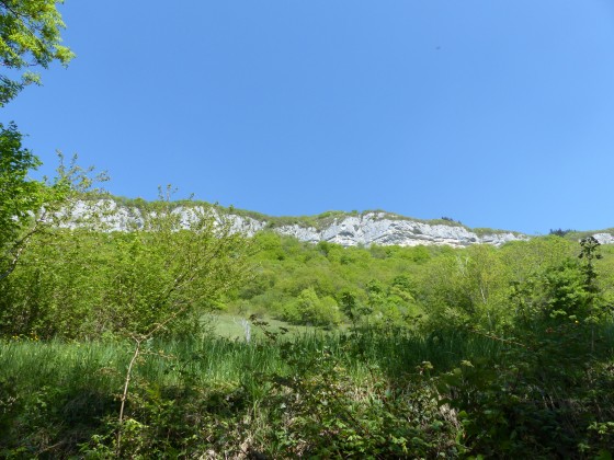 Les falaises de la Chambotte au retour