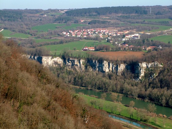 Les falaises du saut de Gamache