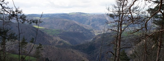 Echapp&eacute;e sur les gorges de l'Allier