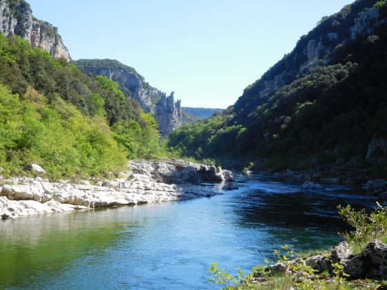 Les gorges de l\'Ardèche-rochers de la Cathédrale