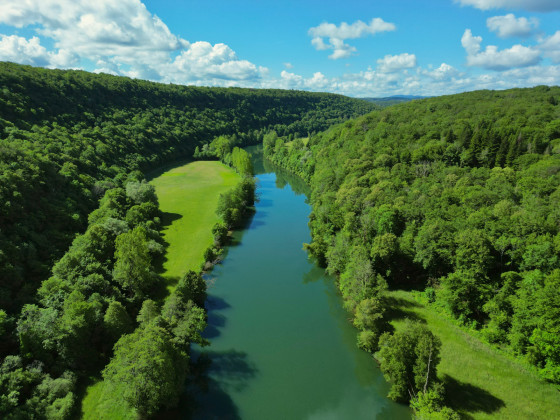 Les gorges de la Loue entre les Forges et Buillon