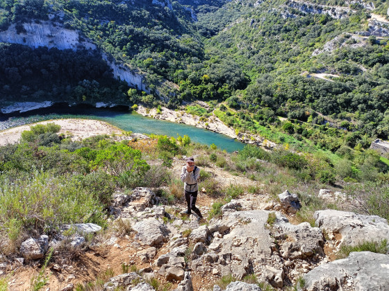 Les Gorges du Gardon depuis Collias