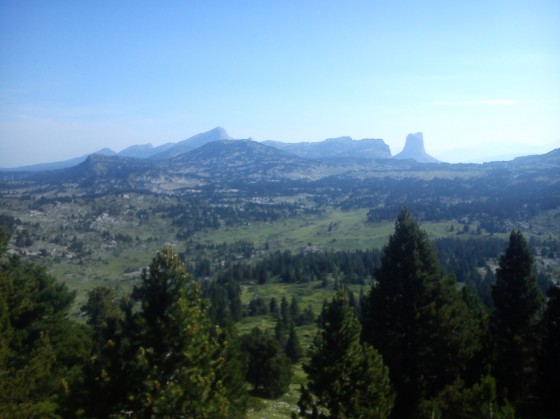 Les hauts plateaux vus depuis le Glandasse