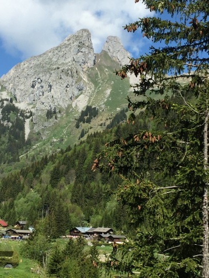 Les Jumelles depuis le lac de Tanay