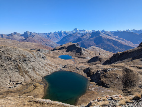 Les lacs et le Viso