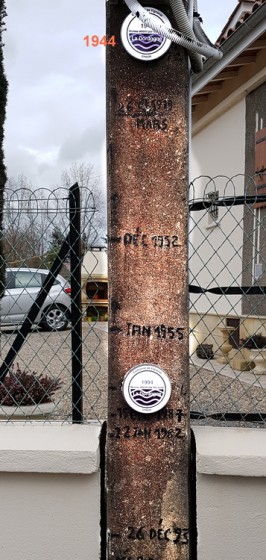 Les niveaux des crues depuis 1844