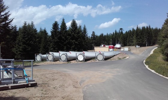 Les pales d'une &eacute;olienne
