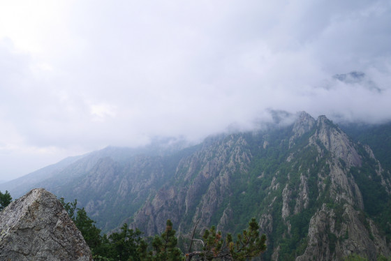 Les parois au dessus de la Gorge de Cady