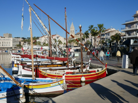 Les pointus hauts en couleurs du port de Sanary
