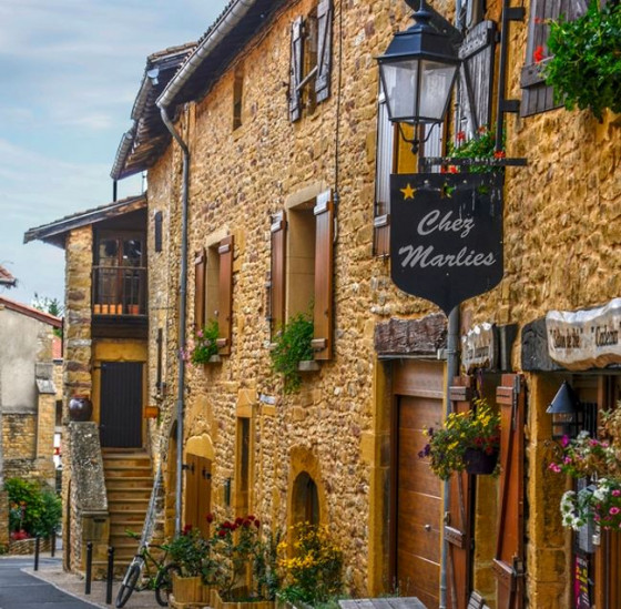 Les rues du village d\'Oingt
