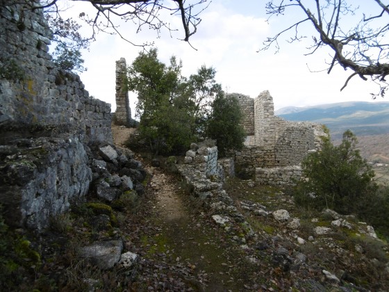 Les ruines du village