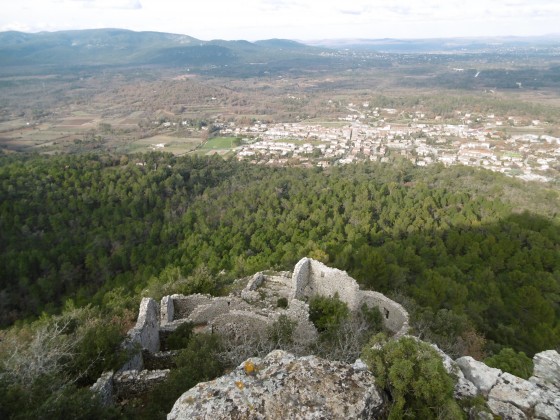 Les ruines du village