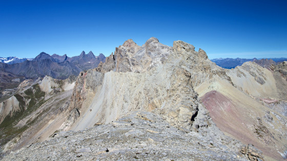 Les sommets du Grand Galibier et le Roc Termier