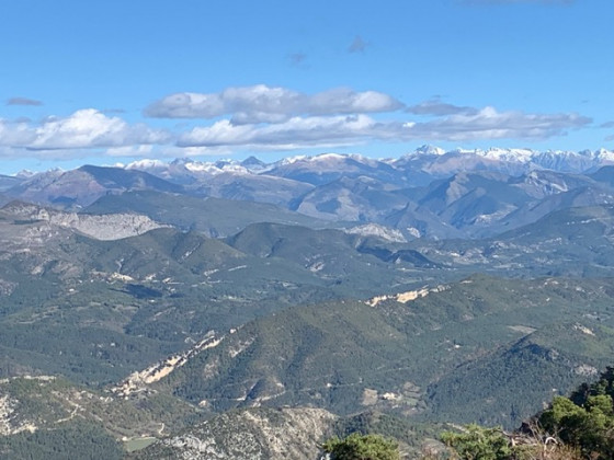 les sommets du Mercantour enneig&eacute;s