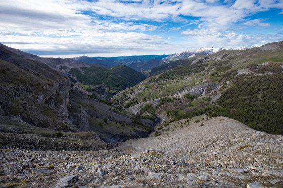 Les Tourrès vu du col