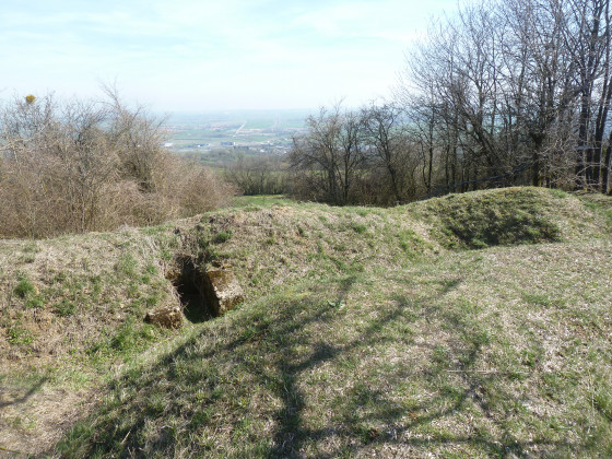les tranchées de la butte de Xon