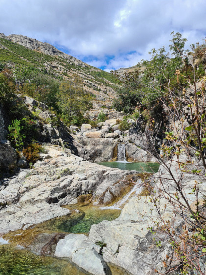 Les vasques du Ziocu vers 1015 m