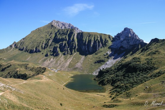 Lessy vu du Col de la Forclaz.
