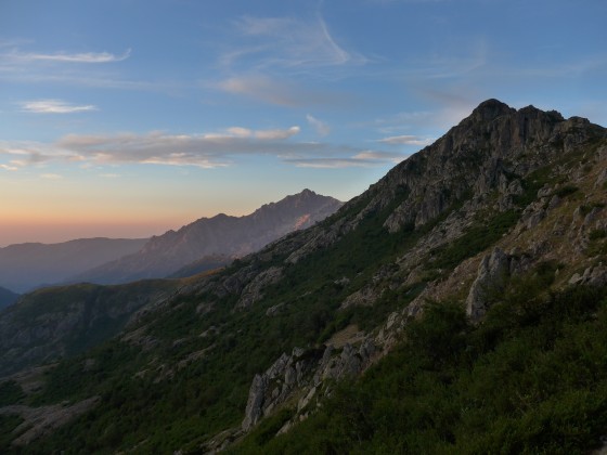 Lever de soleil sur la variante alpine