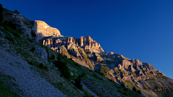 Lever de soleil sur le Grand et Petit Obiou