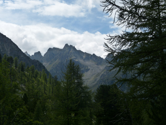 Looking across the Val d' Arpette