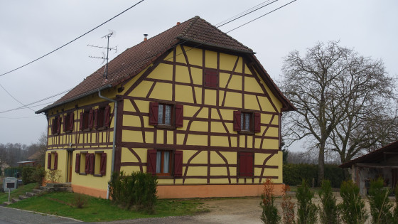 Maison &agrave; colombages Rue de la Goutte des Belles