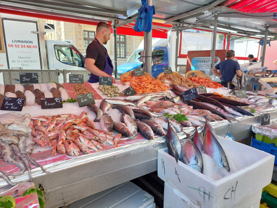 Marché aux poissons à Libération