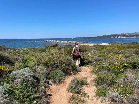 Marche vers la plage