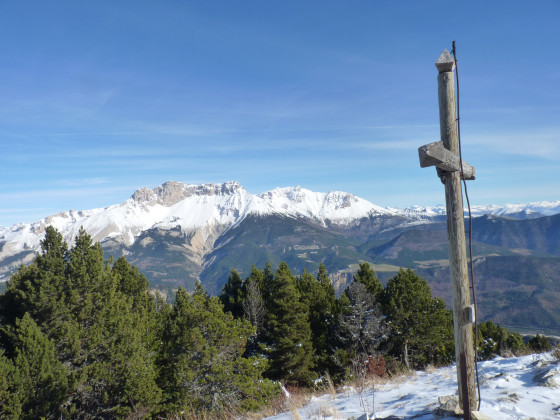 Massif du pic de Bure depuis le sommet