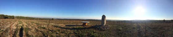 Menhir et Table d\'orientation - Panoramique