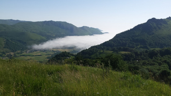 Mer de nuages au dessus de Aucun-et-Marsous