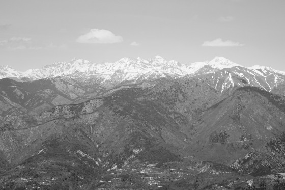 Mercantour depuis le Mont Ours