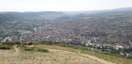Millau vu de la Puncho d'Agast