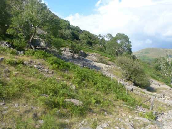 Exploitation minière au-dessus de Hartsop Hall