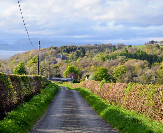 Minor Road towards Skelmorlie Castle