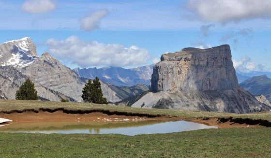 Mont Aiguille juste avant la Tête Chevalière