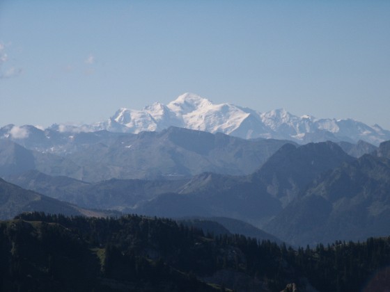 Mont Blanc depuis la Dent d\'Oche