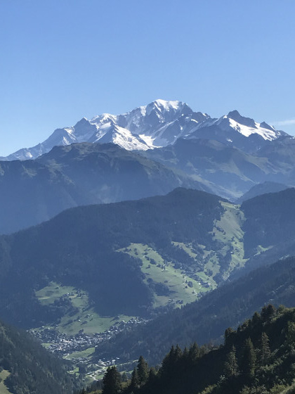 Mont Blanc vu du Col de la Bâthie
