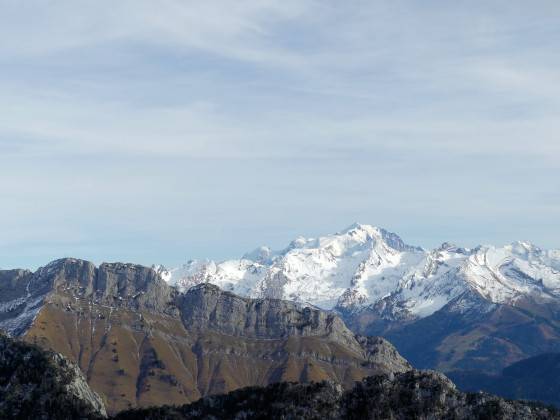 Mont Lachat et Mont Blanc à partir de la Tête Noire