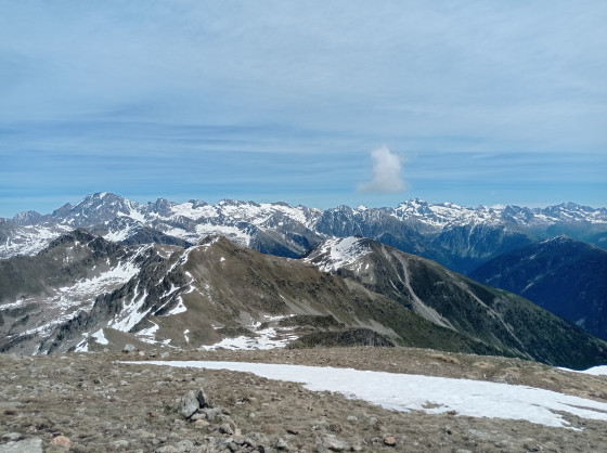 mont Pépoiri avec vue sur l'Argentera et le Gélas