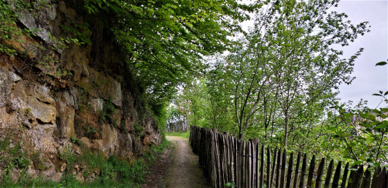 Montée du parking des Douves