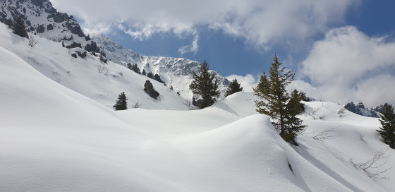 Montée en direction du lac