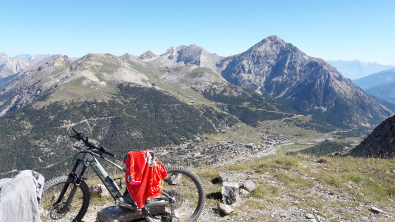 Montgenèvre et le Chaberton vus du sommet du Janus